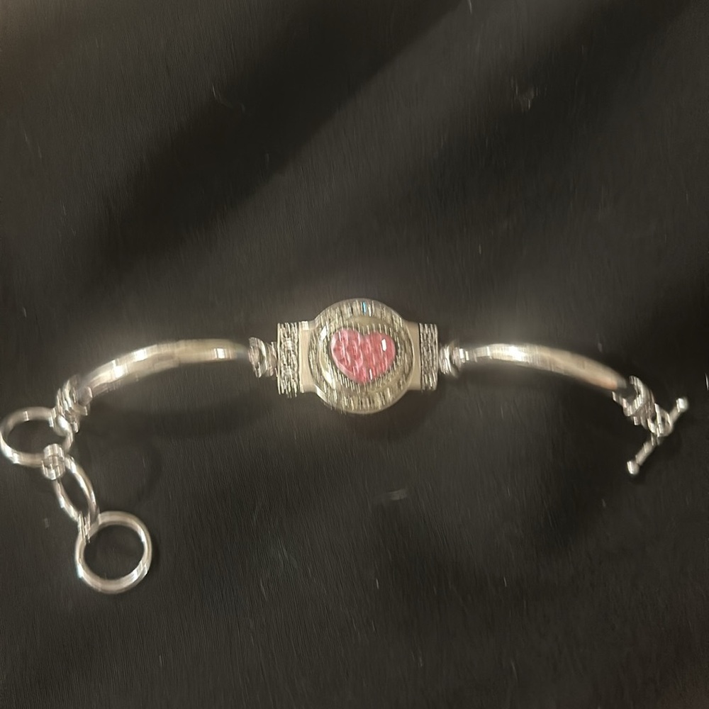 Silver Snap Toggle Bracelet